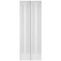 Codel Doors 24" x 80" Primed 1-Panel 2-Step Shaker Bifold Door and Hardware 2068pri8491BF